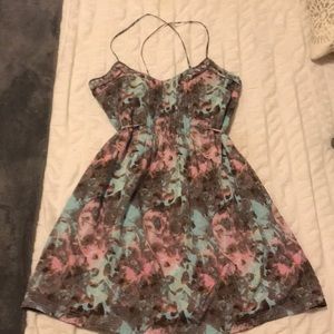 Graphic floral sundress